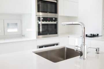 Modern white kitchen