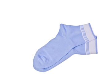 womens socks blue with white stripes 