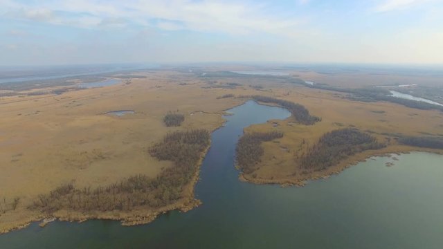 a unique ecological system of the south of Ukraine. airview