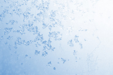 abstract clear fragile ice macro snowflakes pattern