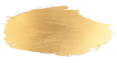 Gold watercolor texture brush stroke