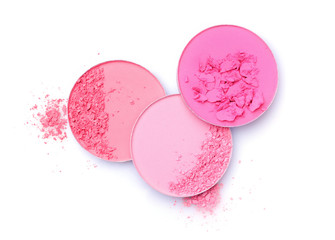 Pink blush isolated on white background