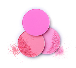 Obraz na płótnie Canvas Pink blush isolated on white background