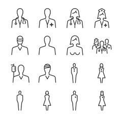 Hospital and medical icons set 1