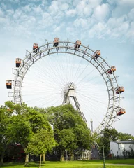 Zelfklevend Fotobehang Ferris wheel in Prater - Vienna, Austria © Mikolaj Niemczewski