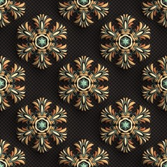 3D rendering of plastic background tile