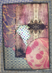 Abstract collage and patchwork background