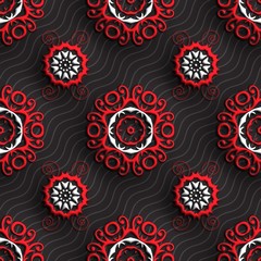 Fototapeta premium 3D rendering of plastic background tile