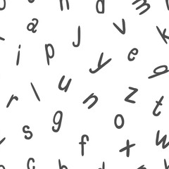 Seamless pattern - hand written letters