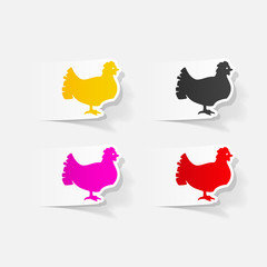 realistic design element: chicken