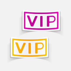 realistic design element: vip