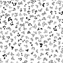 Vector seamless music pattern.