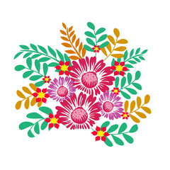 Vector background flowers spring