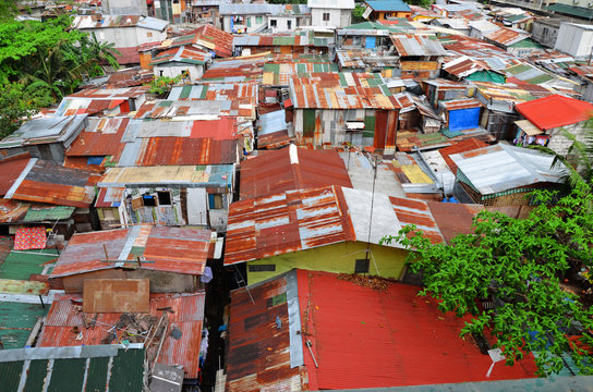 bidonville à Manille