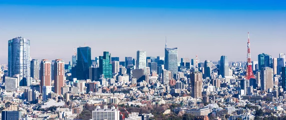 Raamstickers Stadsgezicht van Tokio © oben901
