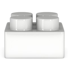 Constructor element. 3d render isolated on white background