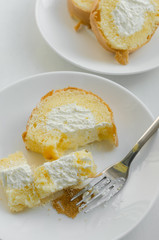 Vanilla Cake Roll for Breaking Time.