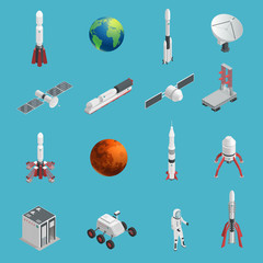 3d Rocket Space Icon Set