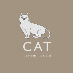 Cat illustration vector
