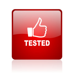 tested blue bubble icon