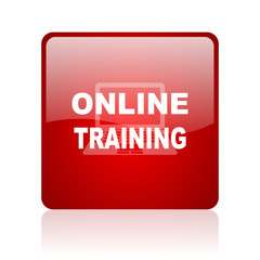 online training blue bubble icon