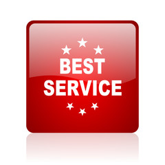 best service blue bubble icon