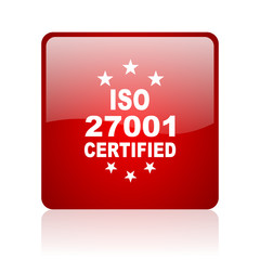 iso 27001 blue bubble icon