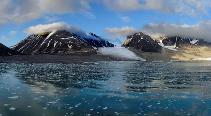 Crédence de cuisine en verre imprimé Arctique Paysage arctique à Svalbard, Spitzberg