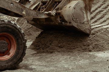 Fototapeta na wymiar bucket for excavator