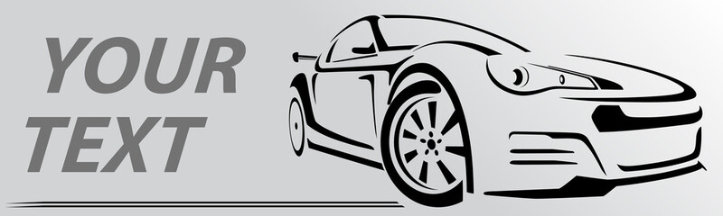 Car Logo Abstract Lines Vector. Vector illustration