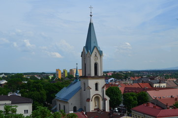 Fototapeta na wymiar Oświęcim latem/Oswiecim in summer, Lesser Poland, Poland