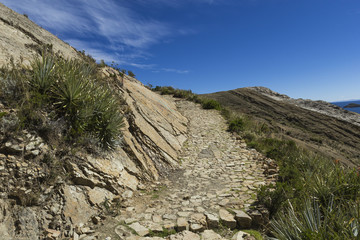 Isla Del Sol. Island of the Sun. Bolivia. Titicaca lake. South A