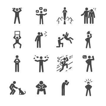 Character And Personality Icons Set