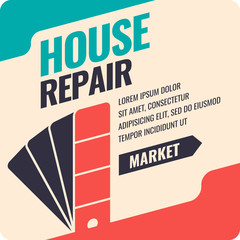 Vintage House repair poster.