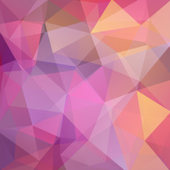 Fototapeta premium Abstract background consisting of pink, purple triangles. Geometric design for business presentations or web template banner flyer. Vector illustration
