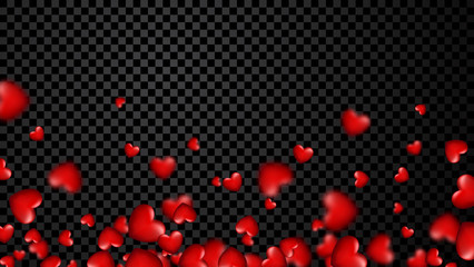 Love valentine's background with hearts.