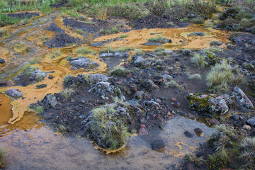 Creek in tongariro alpine crossing