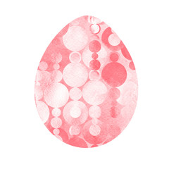 Modern Happy Easter template for greeting card or invitation design with bright egg and watercolor splash