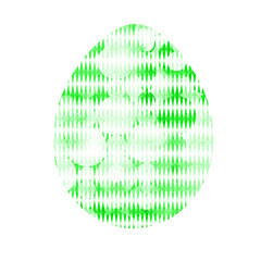 Modern Happy Easter template for greeting card or invitation design with bright egg and watercolor splash