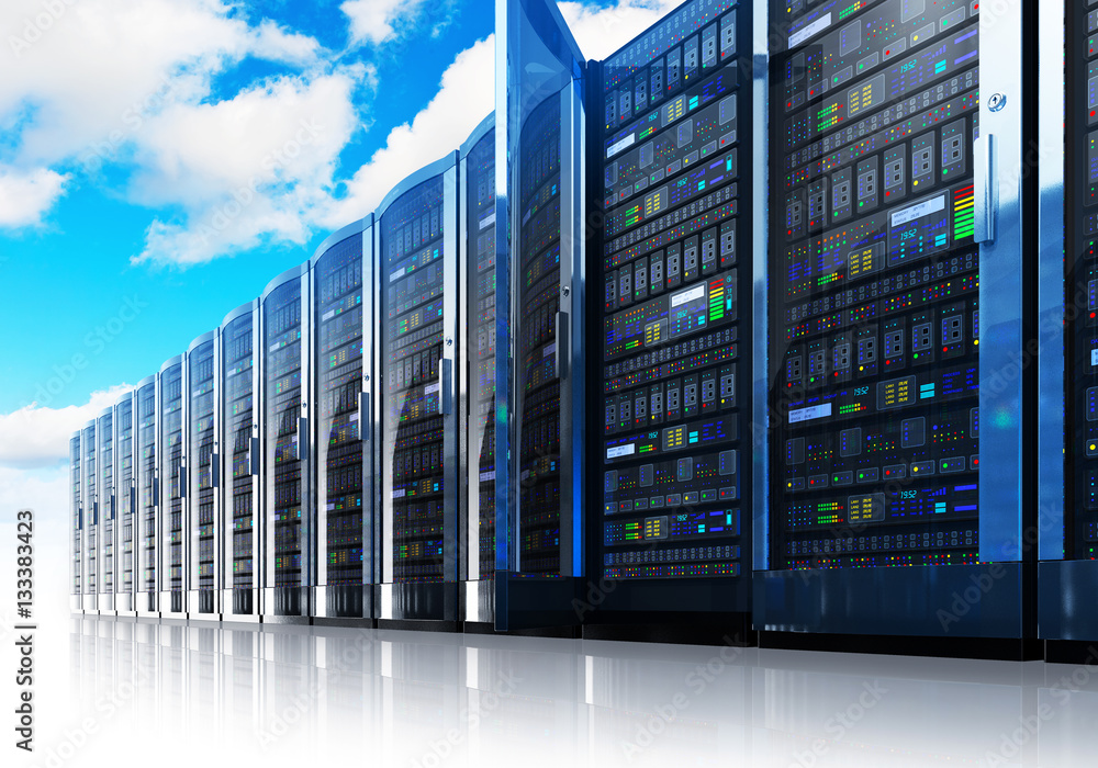 Poster Cloud computing and computer networking concept
