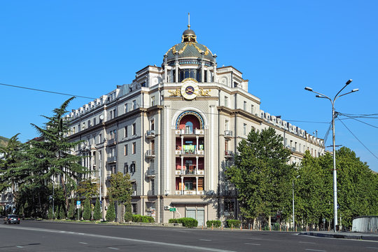 The Building On Baratashvili Avenue In Tbilisi, Georgia