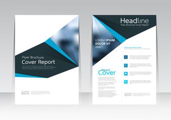 Vector design for Cover Report Annual Flyer Poster in A4 size