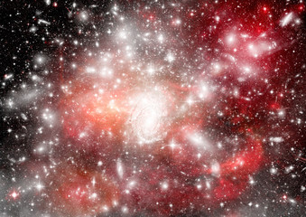 galaxy in a free space