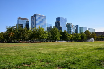 Obraz premium Architecture of Glass buildings in Chile