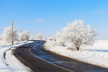 Beautiful winter roadtrip