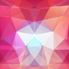 Fototapeta premium Abstract polygonal vector background. Pink geometric vector illustration. Creative design template.