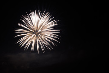 Fototapeta premium firework isolated on black background