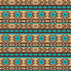 ethnic tribal motifs. navajo seamless pattern