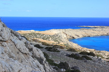 Fototapeta na wymiar Das Kap Greco auf der Mittelmeerinsel Zypern