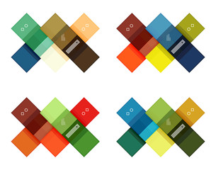 Vector blank stripes and lines infographics templates